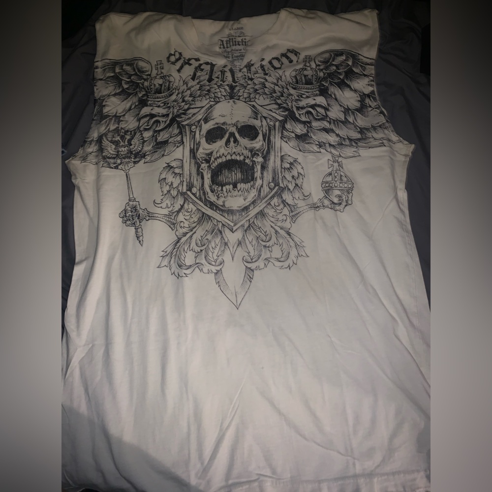 AFFLICTION mens x-large sleeveless tee